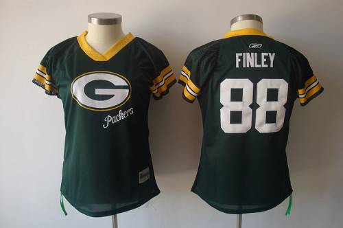 Packers #88 Jermichael Finley 2011 Women's Field Flirt Stitched NFL Jersey
